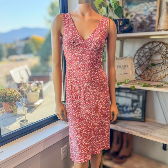 Rails Audrina Midi Dress in Red Ditsy, Feminine, Sleeveless, Women's Small - Picture 2 of 13